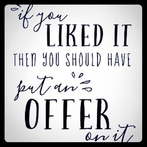 ❄ Make reasonable offers ❄